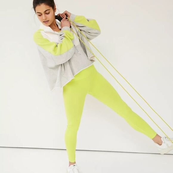 Free People Good Karma High-Rise 7/8 Length Leggings in Margarita BNWOT - Picture 1 of 4